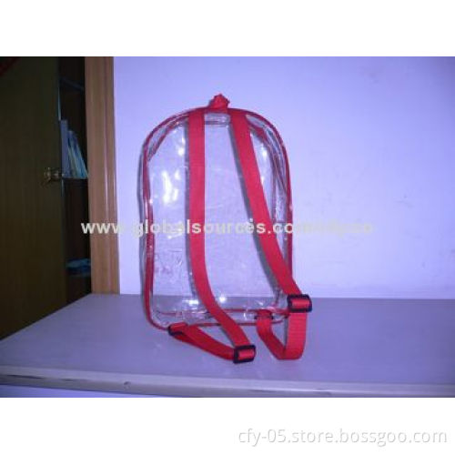 PVC Backpack Bags for Toys, OEM Services and Customers' Logos Welcomed